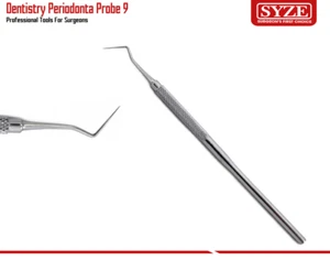 Sonda de endodoncia 9 explorador dental laboratorio dentista diagnóstico sonda de selección periodontal - Imagen 1 de 3