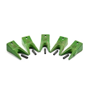 36TT Tiger Teeth + Pins (Pack of 5), Bucket Tooth, Excavator, Skid Steer, Bobcat - Picture 1 of 3