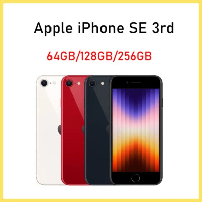 Apple iPhone SE 2022 3.ª generación Desbloqueado 5G Smartphone 64GB/128GB/256GB - Imagen 1 de 4