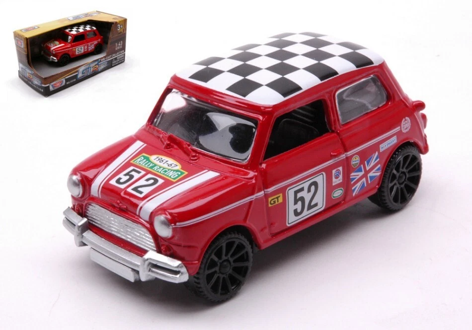 MotorMax MORRIS MINI COOPER N.52 1961-67 GT RACING RED 1:43 - Immagine 1 di 1