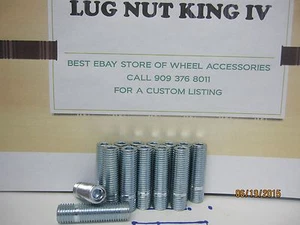 16 WHEEL CONVERSION STUDS 14 X 1.5 TO 12 X1.5, 1." 16 MAG LUG CENTER LINE WHEELS - Picture 1 of 1