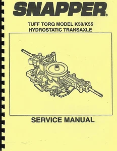 Snapper K50/K55 Hydrostatic Transaxle Service Manual - Bild 1 von 2