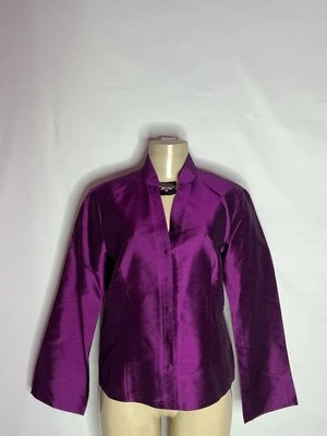 BLUSA VINTAGE ALLISON TAYLOR CUELLO EN V OCULTA BOTONES MANGA LARGA Talla L Foto 1 de 4