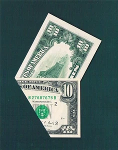 $10.00 1990 Federal Reserve MAJOR "SHEET FOLDOVER Before 3rd."~Choicecu & EPQ.!! - Picture 1 of 1