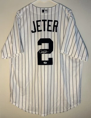 Derek Jeter Signed New York Yankees Nike Jersey Autographed PSA/DNA COA - Image 1 of 4