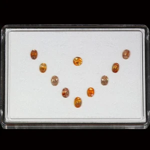 6,51 Cts_¡FANTÁSTICO SET!! Lustre_100 % Natural Sin Calentar Circón Imperial_Sri Lanka - Imagen 1 de 3