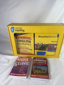 Rosetta Stone German Deutsch Levels 1-5 CD &Audio Companion + 2 Addtl Guidebooks - Picture 1 of 7