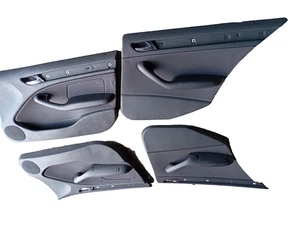 BMW 3er E46 Limousine Türverkleidungen Türpappen 4x vorne hinten - Bild 1 von 13