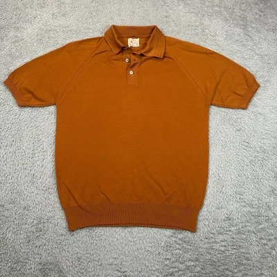 Vintage Grand Slam Munsingwear Shirt Mens M Brown Short Sleeve Polo Nylon 60 70 - Image 1 of 4