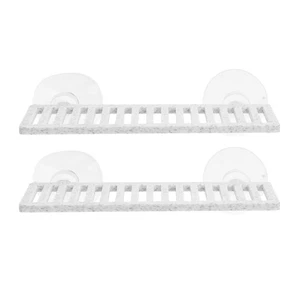 Cama de descanso 2 piezas decoración hábitat acuático peces salón - Imagen 1 de 12