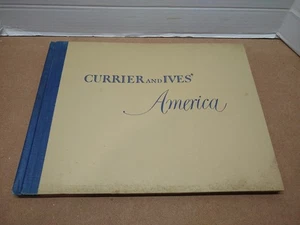 CURRIER AND IVES AMERICA Book 1952 Simkin Crown 80 Engravings Paintings Read - Picture 1 of 7