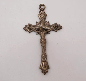 Colgante Cruz Crucifijo Jesús Religioso Tono Plata - Imagen 1 de 5
