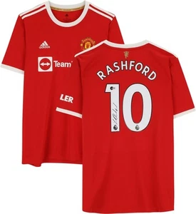 Marcus Rashford Manchester United Signed Adidas 2021-22 Red Jersey - Picture 1 of 5