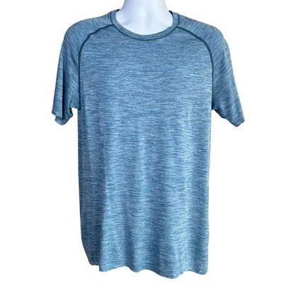 Lululemon Mens Metal Vent Tech Surge Shirt Heathered Blue Size Medium Athletic - Image 1 of 4