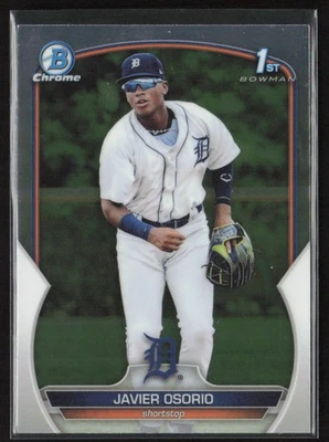 2023 Bowman Chrome Prospects Javier Osorio #BCP-4 Detroit Tigers - Image 1 of 2