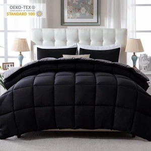 Set 3 pezzi piumone letto in borsa inserto piumone reversibile matrimoniale completo queen king - Foto 1 di 34