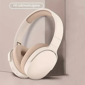 Kabellose Bluetooth-Kopfhörer Headset Stereo-Sound Sport-Ohrhörer Beige - Bild 1 von 6
