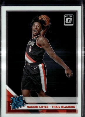 2019-20 Donruss Optic #154 Nassir Little Rated Rookie Trail Blazers RC - Image 1 of 2
