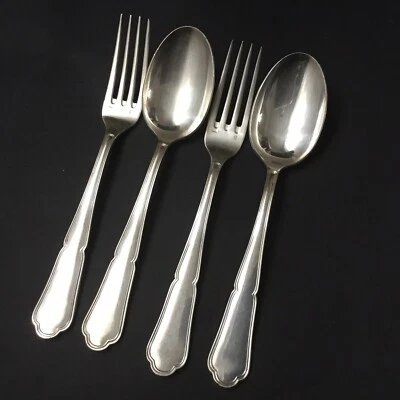 FRANÇOIS FRIONNET - 2 Couverts de Table en Métal Argenté - Photo 1/4