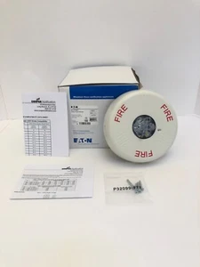 Eaton Wheelock ELSTWC Eluxa Strobe Ceiling Mount White New - Picture 1 of 8