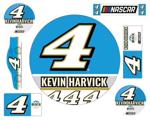 NASCAR #4 Kevin Harvick 7 PC Magnet Set-NASCAR Magnet Set Cover
