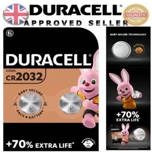 Batería Duracell 2032 CR2032 BR2032 DL2032 Pila de Moneda Baterías de Litio Botón 3v - Imagen 1 de 52
