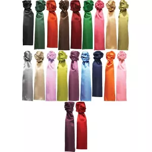 Ladies Women Premier Plain Colour Uniform Neck Scarf - Picture 1 of 25