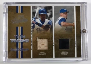 2005 Playoff Team Tandems Game Used Angel Berroa Bat Jeremy Affelot Shoe 010/100 - Picture 1 of 2