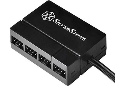 SilverStone Technology CPF04 All Black 1-to-8 PWM Fan Hub - Image 1 of 4