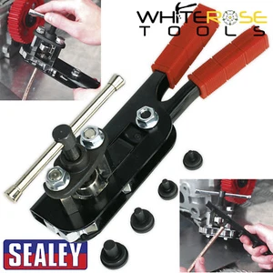 Sealey Brake Pipe Flaring Tool Kit Single Double Flares Copper Tubing Plier Type - Picture 1 of 4