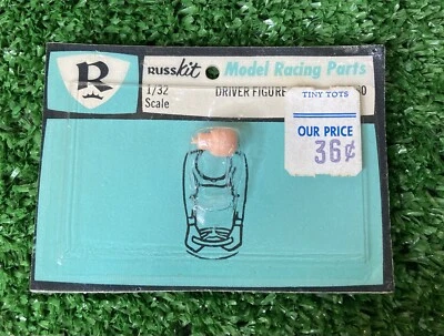 russkit vintage carro de autorama deadstock escala 1/32 figura de corrida cabeça - Imagem 1 de 4