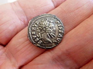 SEPTIMIUS SEVERUS & GETA - Roman denarius - an Extremely Rare Fourrée 'Mule'. - Picture 1 of 7