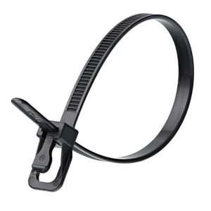 RETYZ EveryTie Fascette Riutilizzabili Nero 152mm 6in Confezione da 100 EVT-SO6BK-TA - Foto 1 di 7