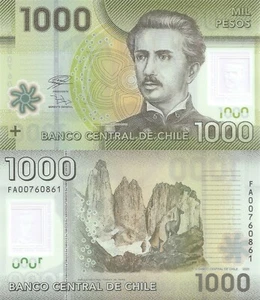 Chile 1000 Pesos (2020) - Polymer/National Park/Polymer/p-161k, B296k UNC - Picture 1 of 3