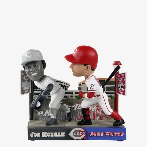 Joe Morgan & Joey Votto Cincinnati Reds Then & Now Bobble NEW ORIG FOCO BOX NIB Cover