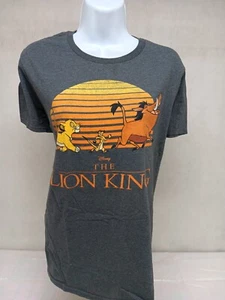 MAGLIETTA DISNEY THE LION KING DONNA GRIGIO MEDIO GRANDE LOGO DAVANTI MANICA CORTA - Foto 1 di 10