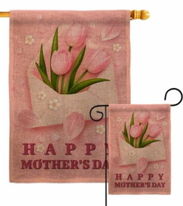 Mama Tag Post Sackleinen Garten Flagge Familie Mutter Deko Hof Haus Banner - Bild 1 von 19