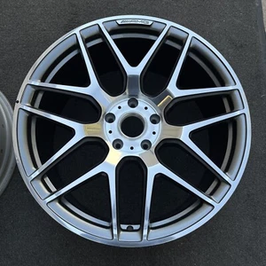 SINGLE 22 INCH WHEEL/RIM MERCEDES-BENZ AMG G63 G550 2019-2023 OEM GRAY POLISHED - Picture 1 of 19