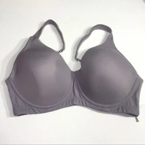 NWT LEADING LADY GREY LAVENDER LINED FULL COVERAGE BRA 36C - Picture 1 of 10