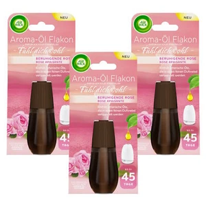 Air Wick Aroma-Öl Flakon Diffuser Nachfüller Raumduft Beruhigende Rose 3 x 20ml - Bild 1 von 10