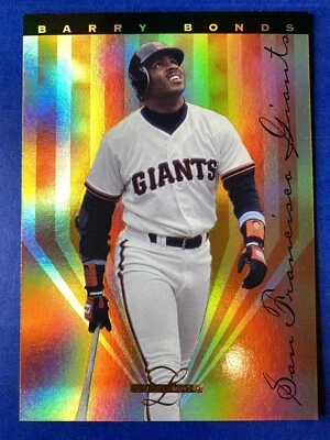 1995 Leaf Limited GOLD Holographic FOIL INSERT #4 Barry Bonds Baseball Card!! - Image 1 of 2