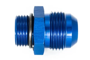 Gewindeadapter ORB 10 zu Dash 12 / -12AN / JIC 12 Blau eloxiert 1-1/16 - 12UNF - Picture 1 of 3