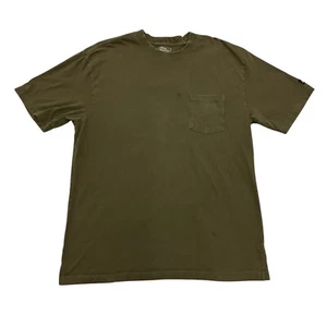 Vintage Dickies Pocket T-Shirt Khaki Mens XL Short Sleeve 100% Cotton - Picture 1 of 13