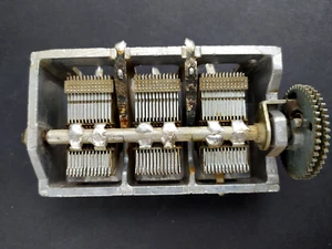 Capacitor Air Variable 3 Section 9-518 pF USSR Lot 1 pcs - Picture 1 of 6