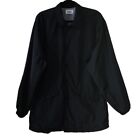 FOG Fear of God Essentials Coach jacket LS black snap on buttons pockets mens XL
