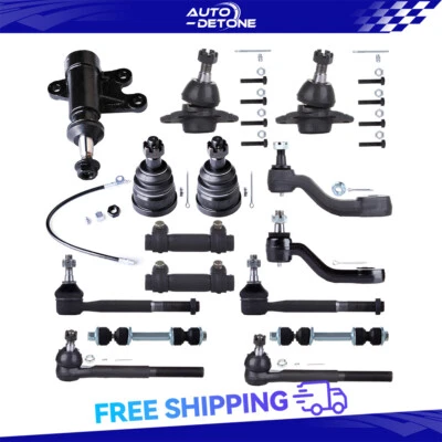 15 Front Ball Joint Pitman Idler Arm Tie Rods Ends For Chevrolet C2500 Suburban Foto 1 de 4