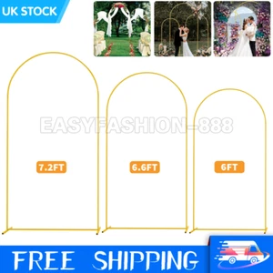Large Wedding Arch Door Backdrop Stand Flower Display Frame Backdrop Metal Rack - Picture 1 of 13