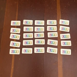 The Game of Life Board Game 40th Anniversary 1999 Replacement Pieces Game Tiles - Picture 1 of 24