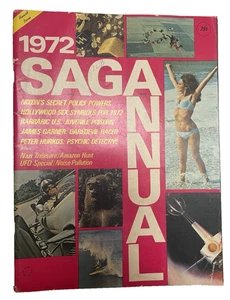 1972 Saga Annual Magazine Bikini Nixon Sex Symbols James Garner Nazi Treasure - Picture 1 of 17
