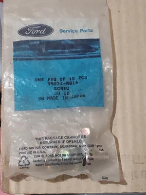 NOS FORD/MAZDA DISC BRAKE ROTOR SCREWS 99831-0816 Lot Of 5 Screws Oem - Image 1 of 2